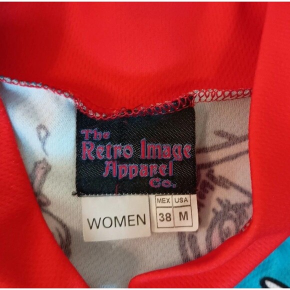 Retro Image Dr. Seuss Women's Size M, 3/4 Zip Cycling Jersey Cat in the Hat - Picture 4 of 7